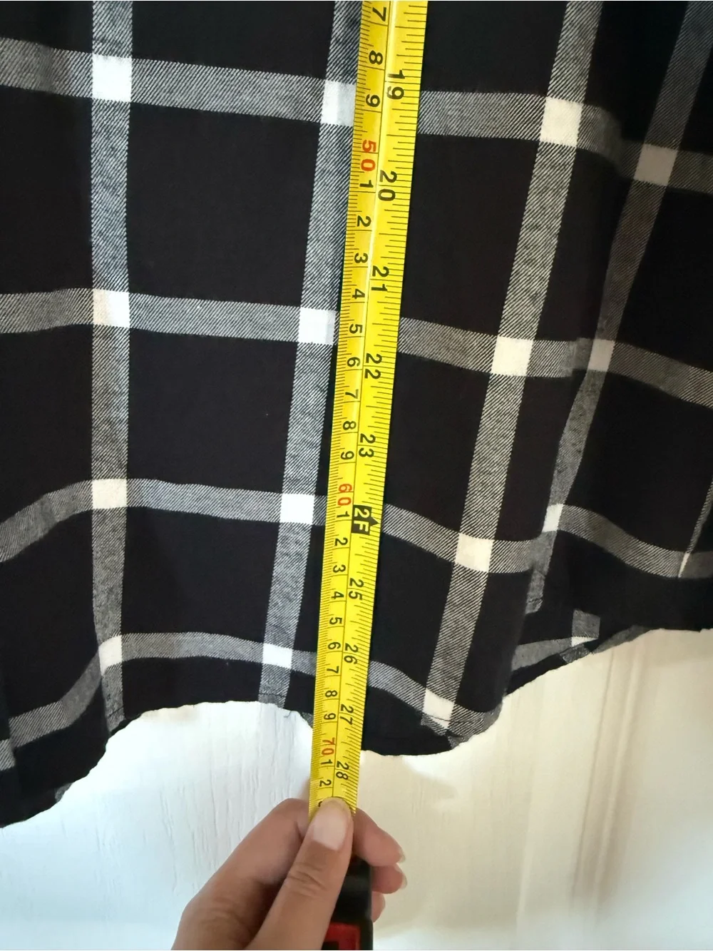 J Crew Factory Flannel Shirt M Black White Windowpane Plaid NWT
